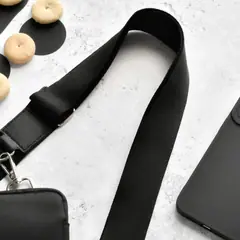 Taschengurt schwarz uni